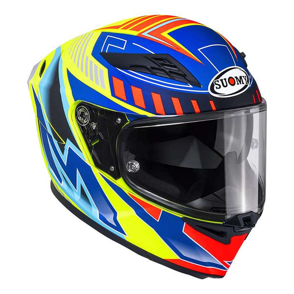 Suomy Stellar 2 Deepspace Helmet Yellow Matt Blue