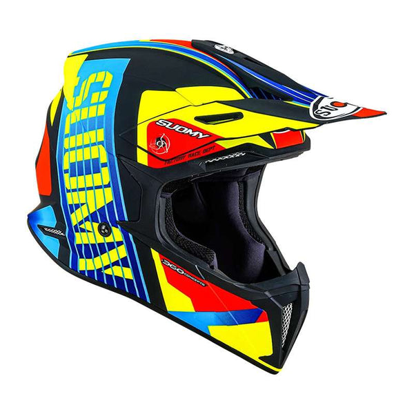 Suomy X-wing Amped Helmet Black Light Blue