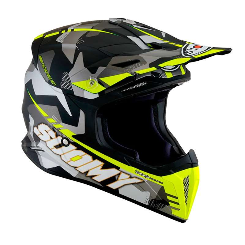 Suomy X-wing Camouflager Helmet Yellow Matt