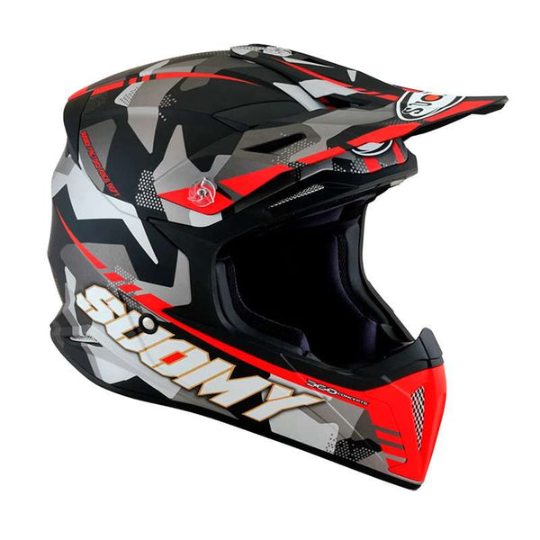 Suomy X-wing Camouflager Helmet Red Matt