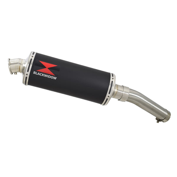 300mm Oval Black Stainless Silencer for Aprilia Tuareg 660