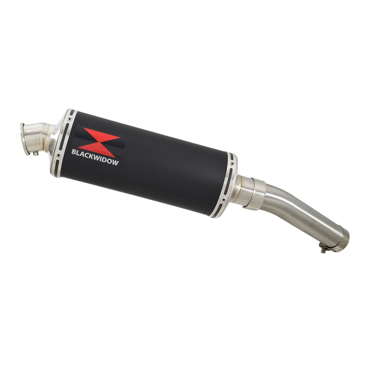 300mm Round Black Stainless Silencer for Aprilia Tuareg 660