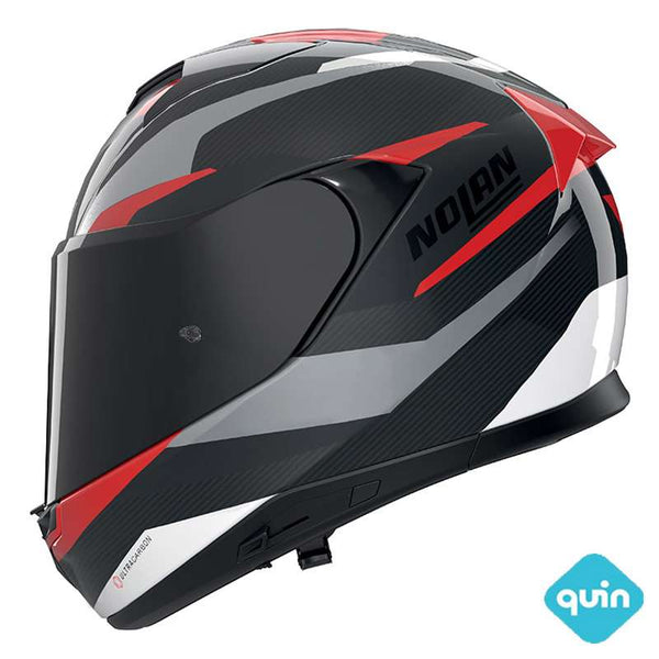 Nolan X-904 Ultra Carbon Quin Calibro Helmet Red