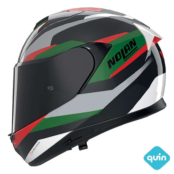 Nolan X-904 Ultra Carbon Quin Calibro Green Helmet