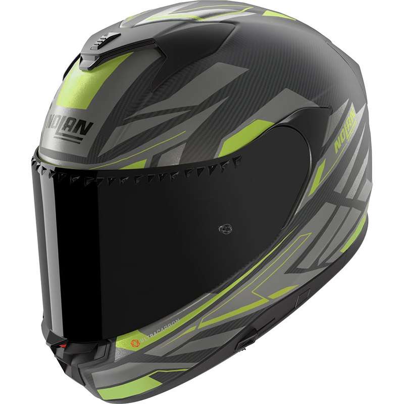 Nolan X-904 Ultra Carbon Rombo Green Black